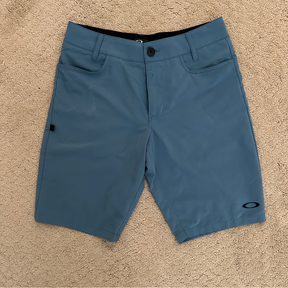 Oakley Mens Teal Blue Golf Shorts Sz 30 Regular Fit